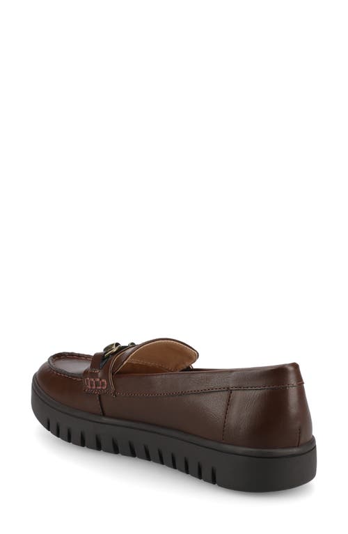 Journee Collection Kaya Horsebit Loafer In Brown