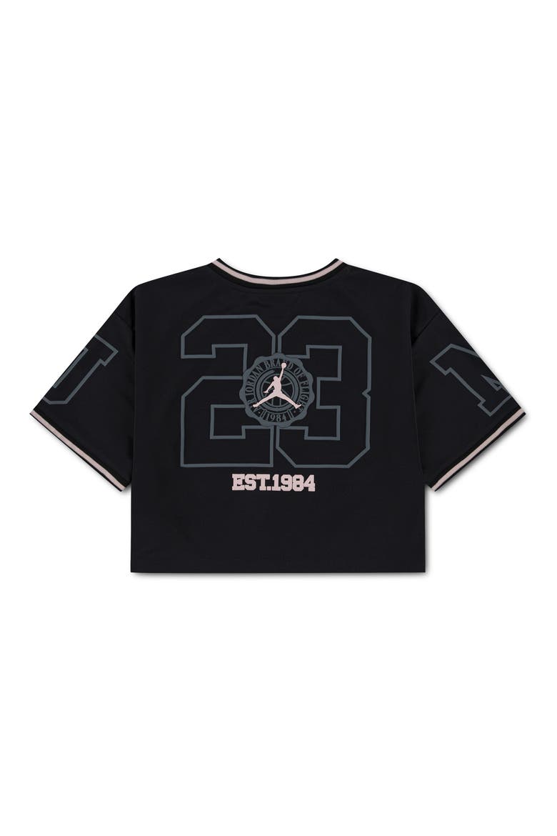 Kids' Crop Boxy Fit Tee, Alternate, color, BLACK