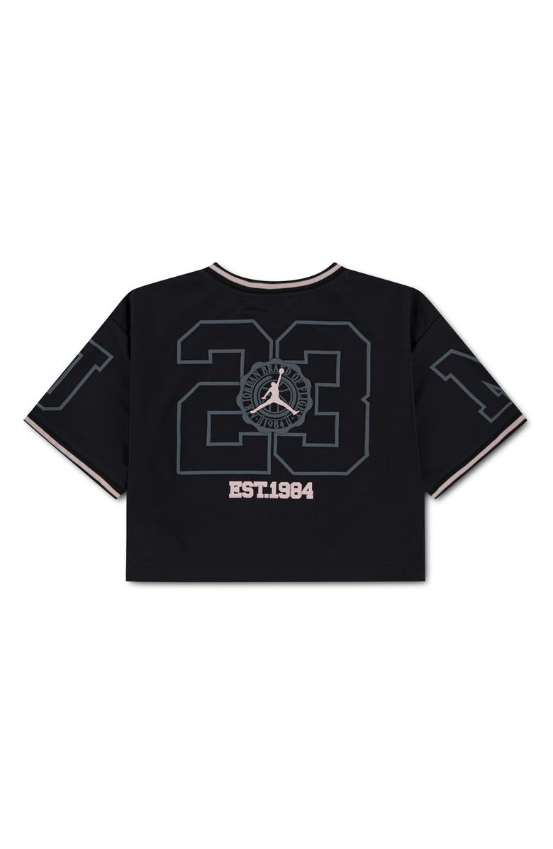 Jordan Kids' Crop Boxy Fit Tee, Alternate, color, Black