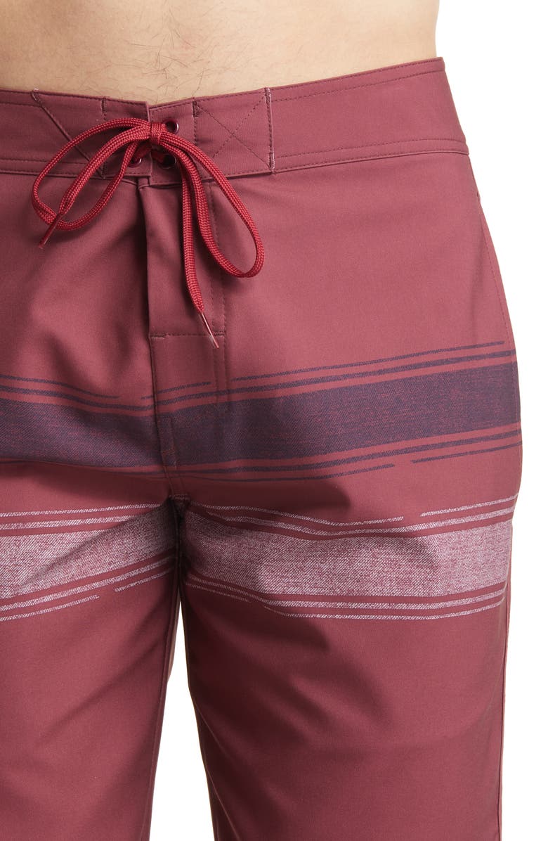 TravisMathew Confetti King Swim Trunks, Alternate, color, Ruby Wine