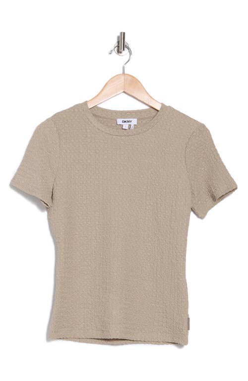 Dkny Textured T-shirt In Neutral
