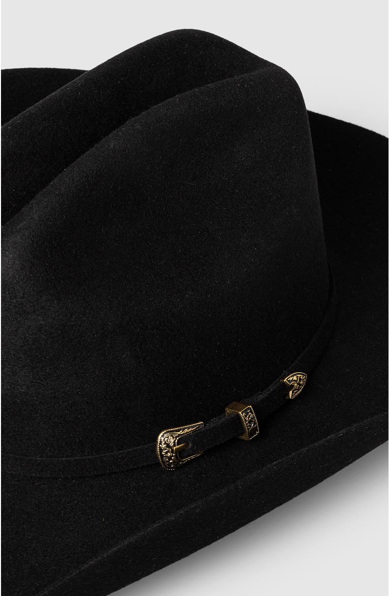 Manela The Bronco Premier Cowboy Hat, Alternate, color, Black