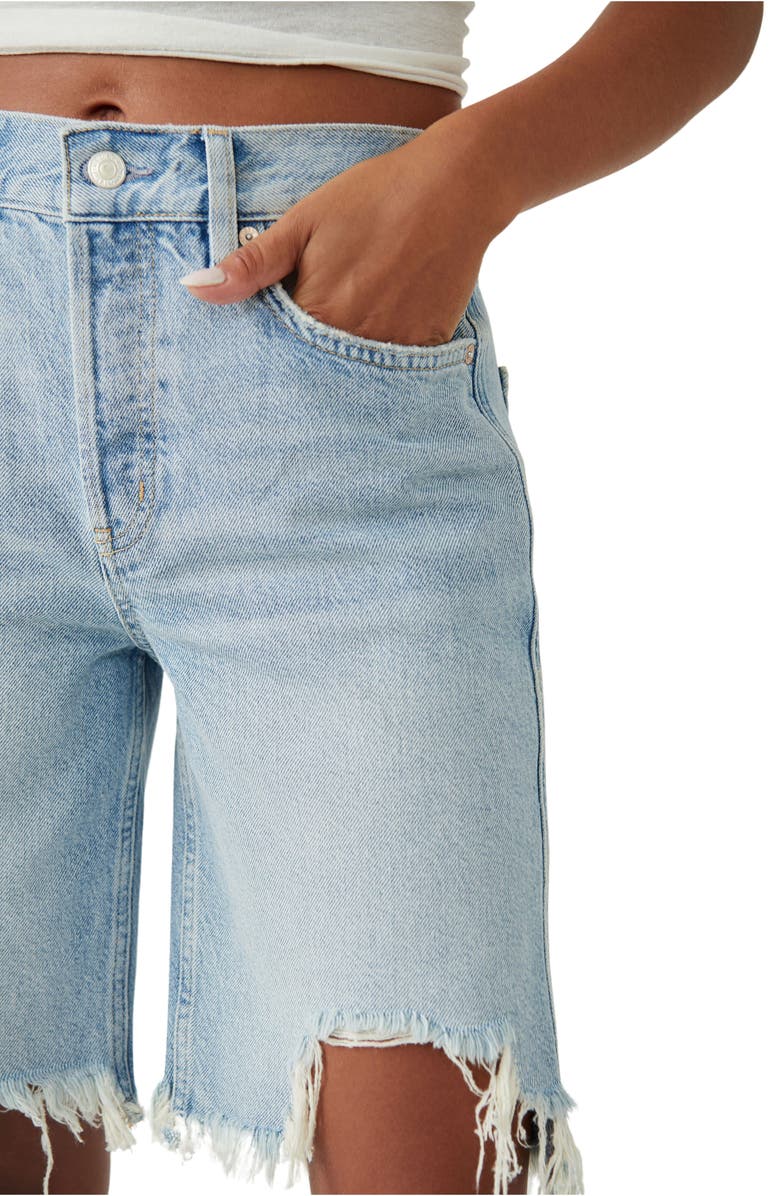 Free People Big Sur Coast Boyfriend Denim Shorts, Alternate, color, 