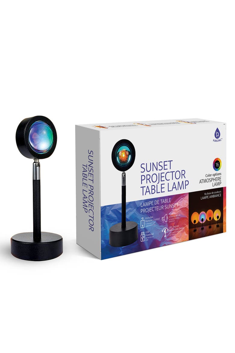 Sunset Projector Table Lamp, Alternate, color, White