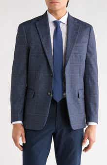 Duchamp Slim Fit Plaid Sport Coat