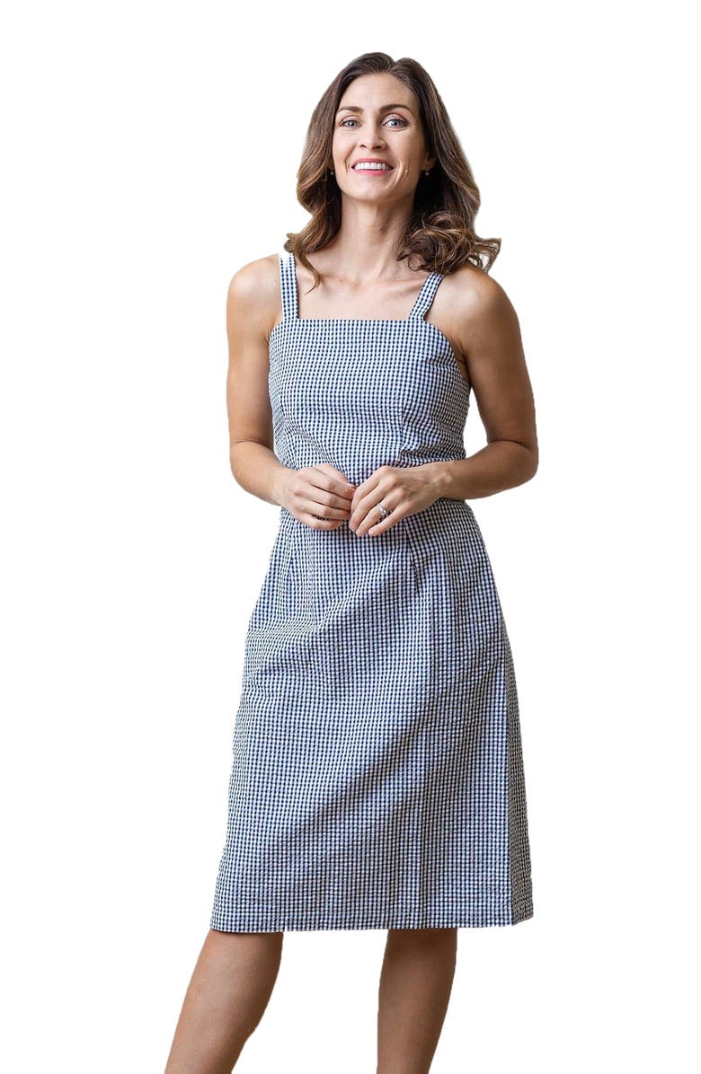 Hope & Henry Women's Organic Seersucker Sheath Dress, Main, color,