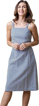Hope & Henry Women's Organic Seersucker Sheath Dress