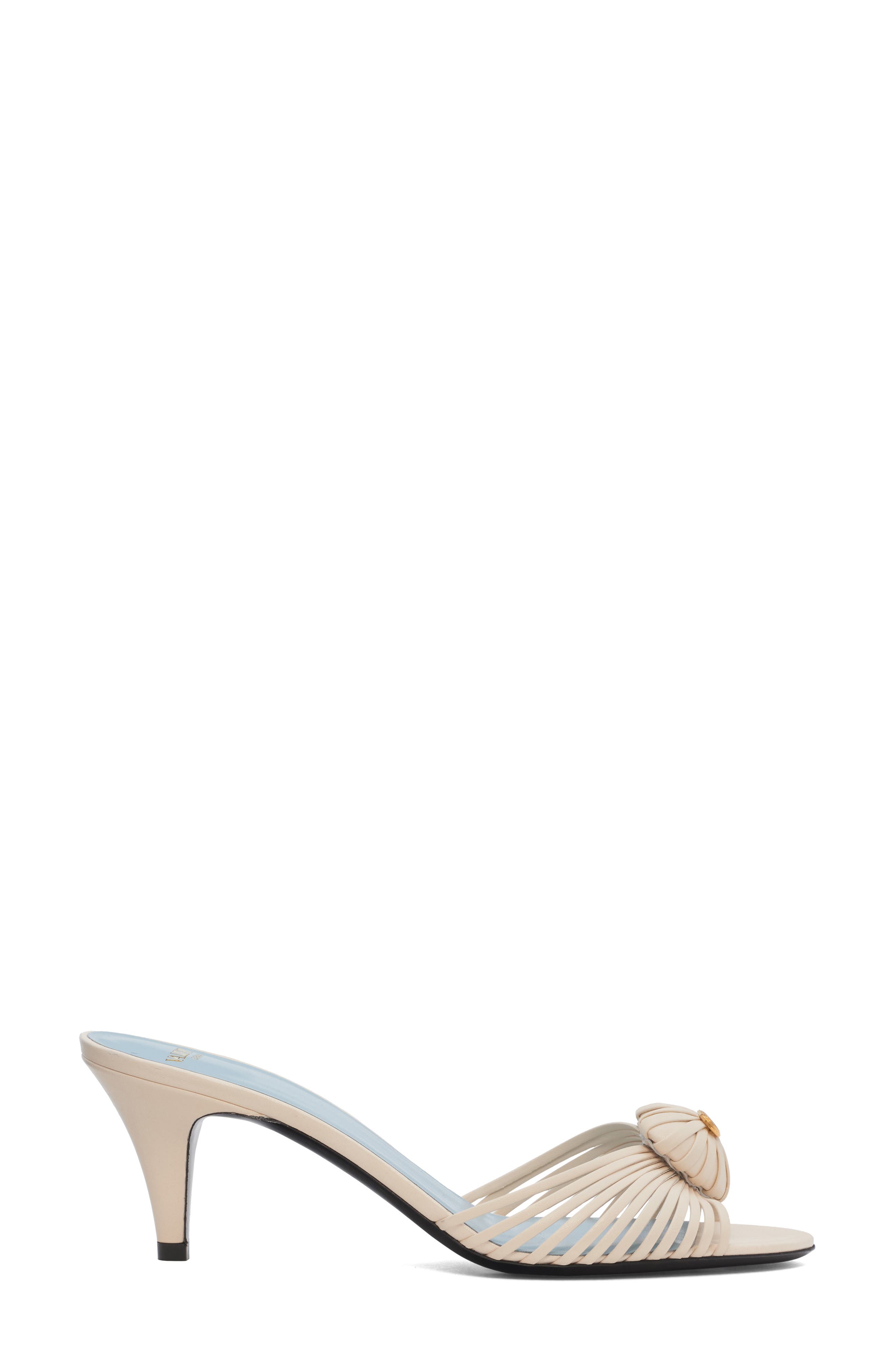 Valentino Garavani Royal Slide Sandal, Alternate, color, Butter White