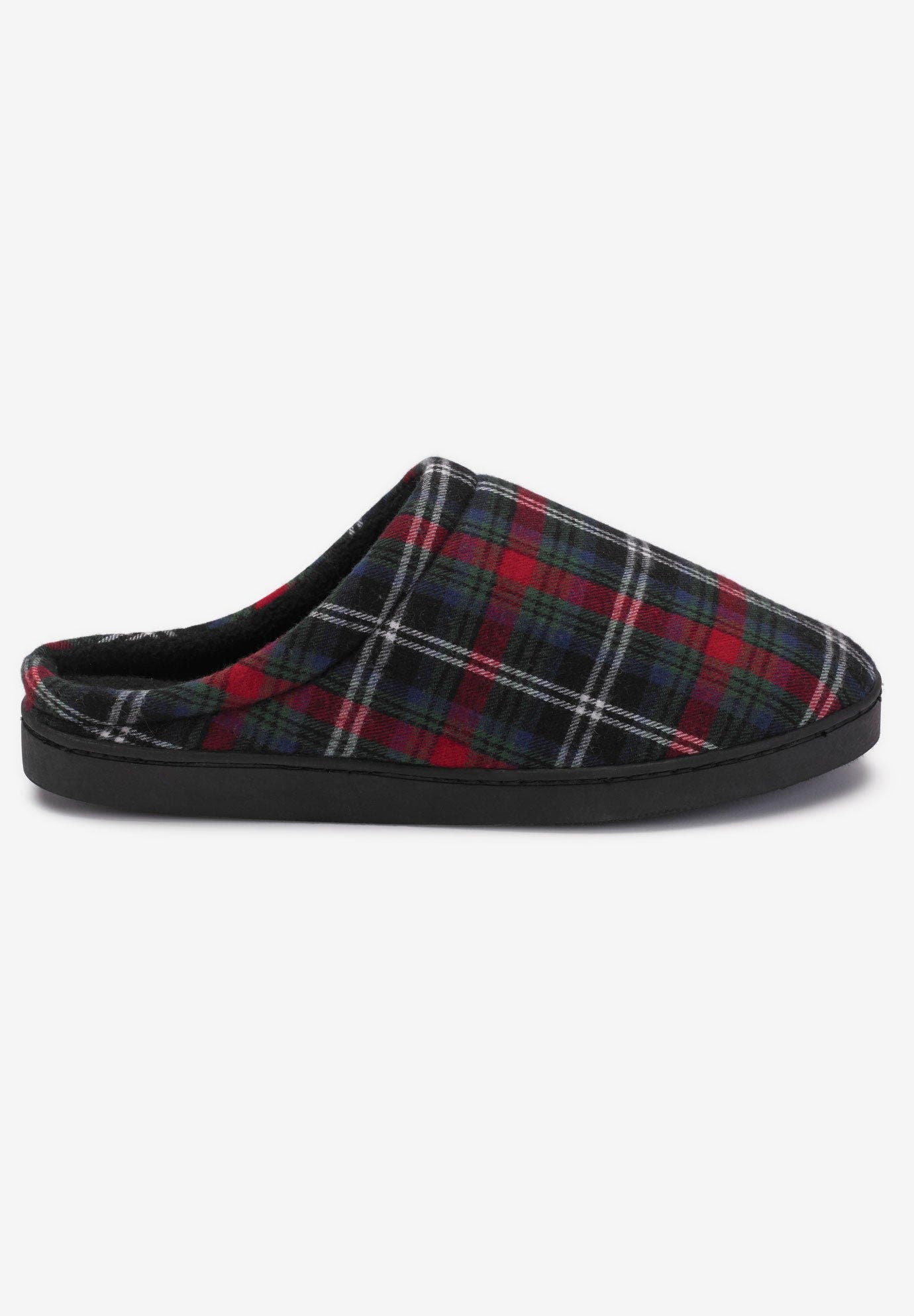 KingSize Fleece Clog Slippers, Alternate, color, Black
