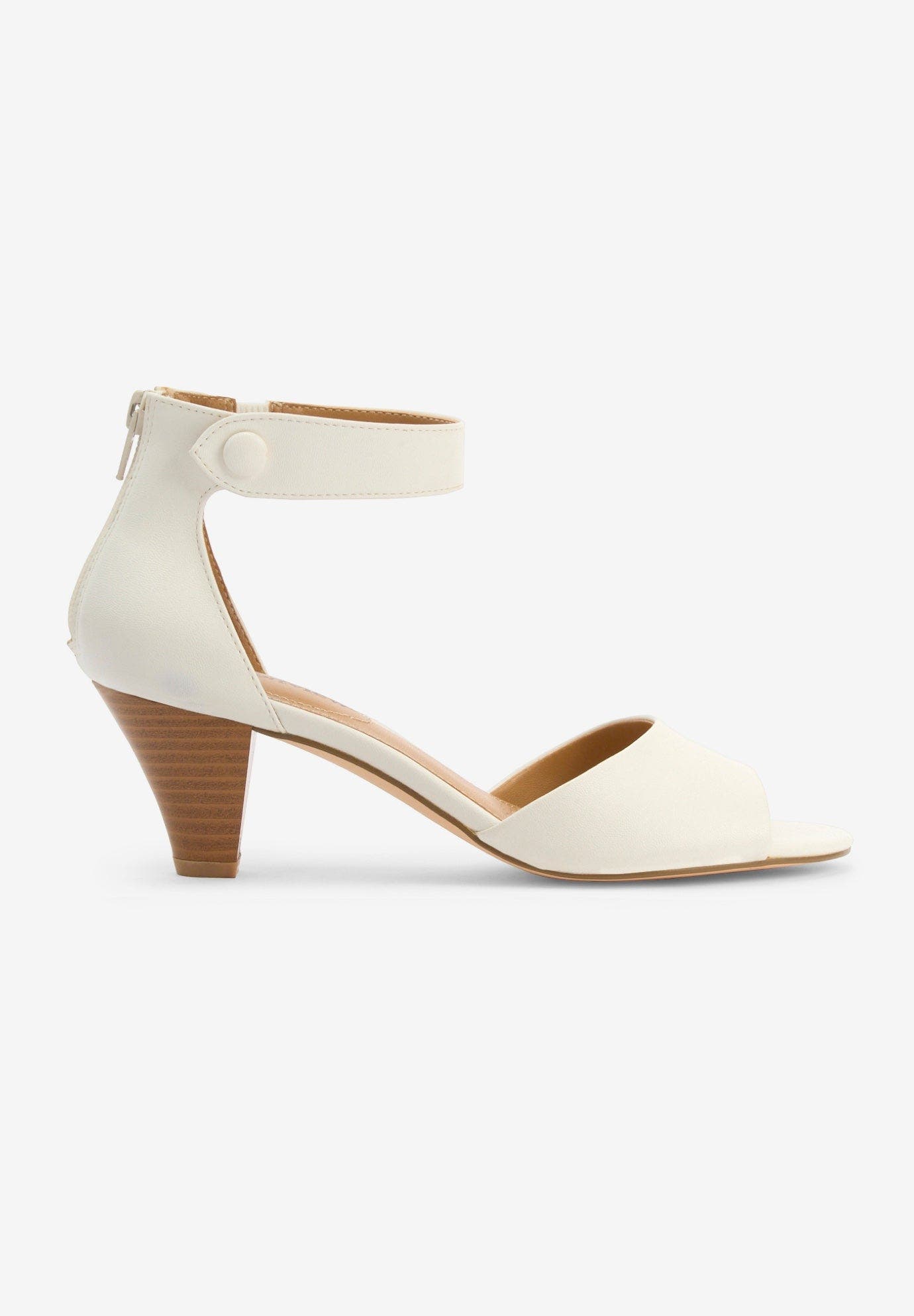 The Fallon Sandal, Alternate, color, WHITE