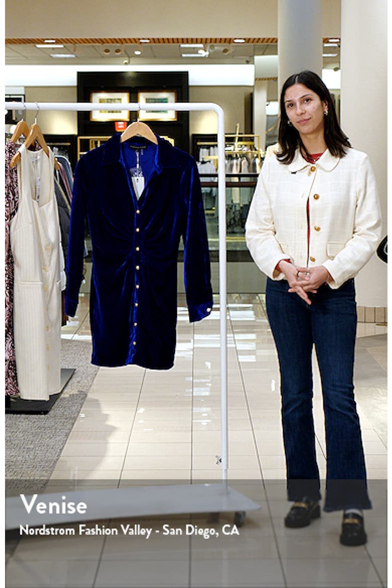 Long Sleeve Velvet Shirtdress video