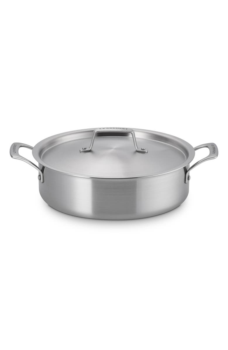 Le Creuset Essential 4-Quart Stainless Steel Rondeau Pan, Main, color, 