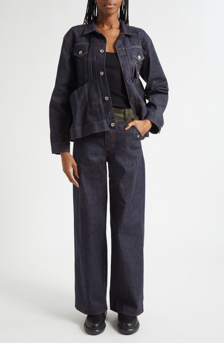 Sacai Denim Jacket, Alternate, color, Indigo