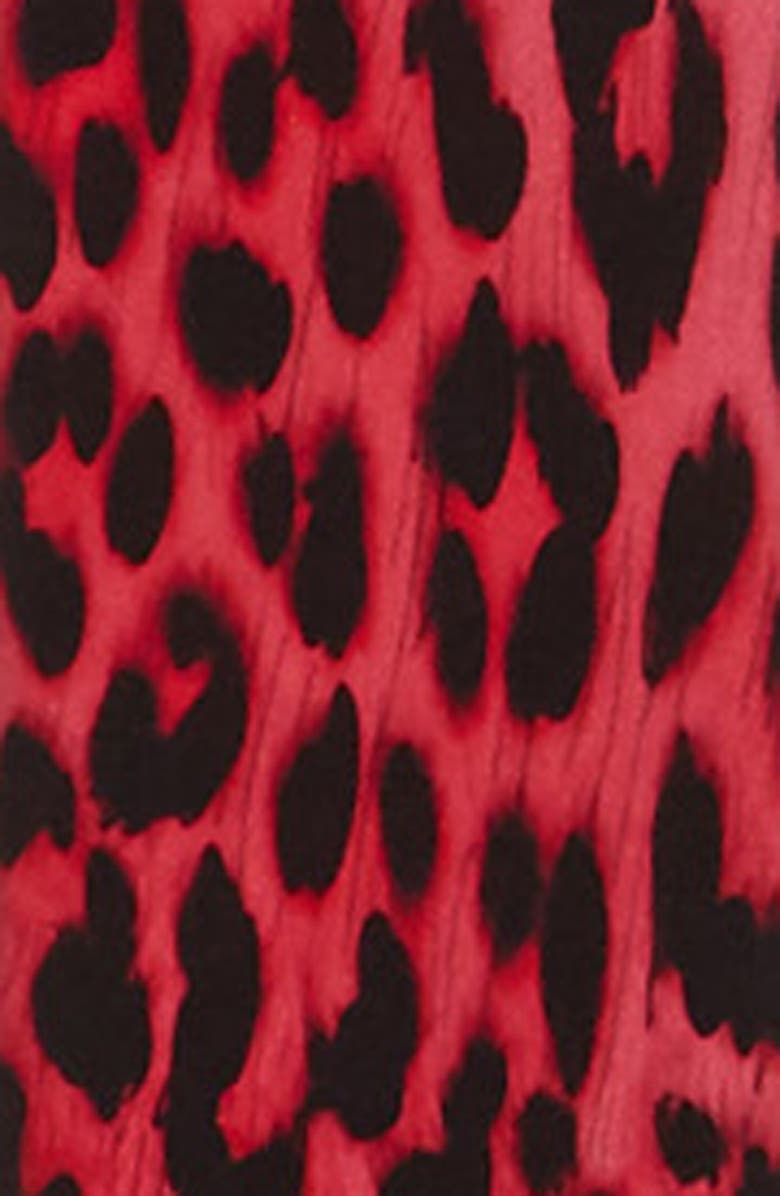 ROCKINS Leopards Teeth Skinny Silk Scarf, Alternate, color, 