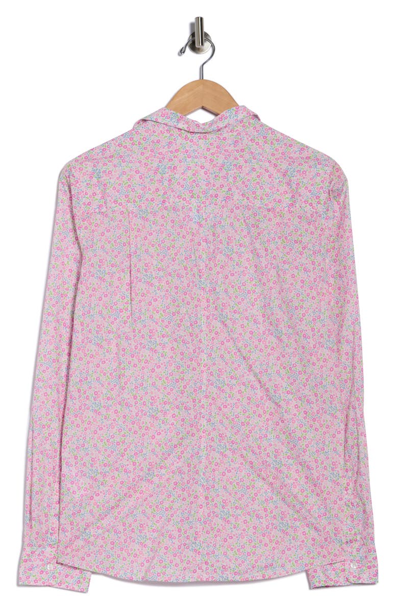 Frank & Eileen Barry Tailored Button-Up Shirt, Alternate, color, Pink Flowers