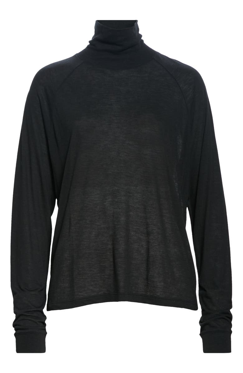 Vince Turtleneck Top, Alternate, color, Black