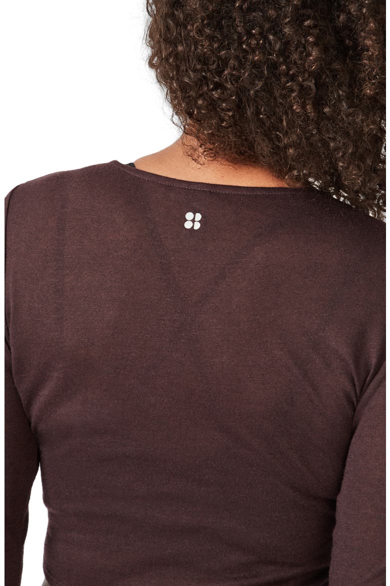 Arc Knot Cropped Top, Alternate, color, BLACK CHERRY