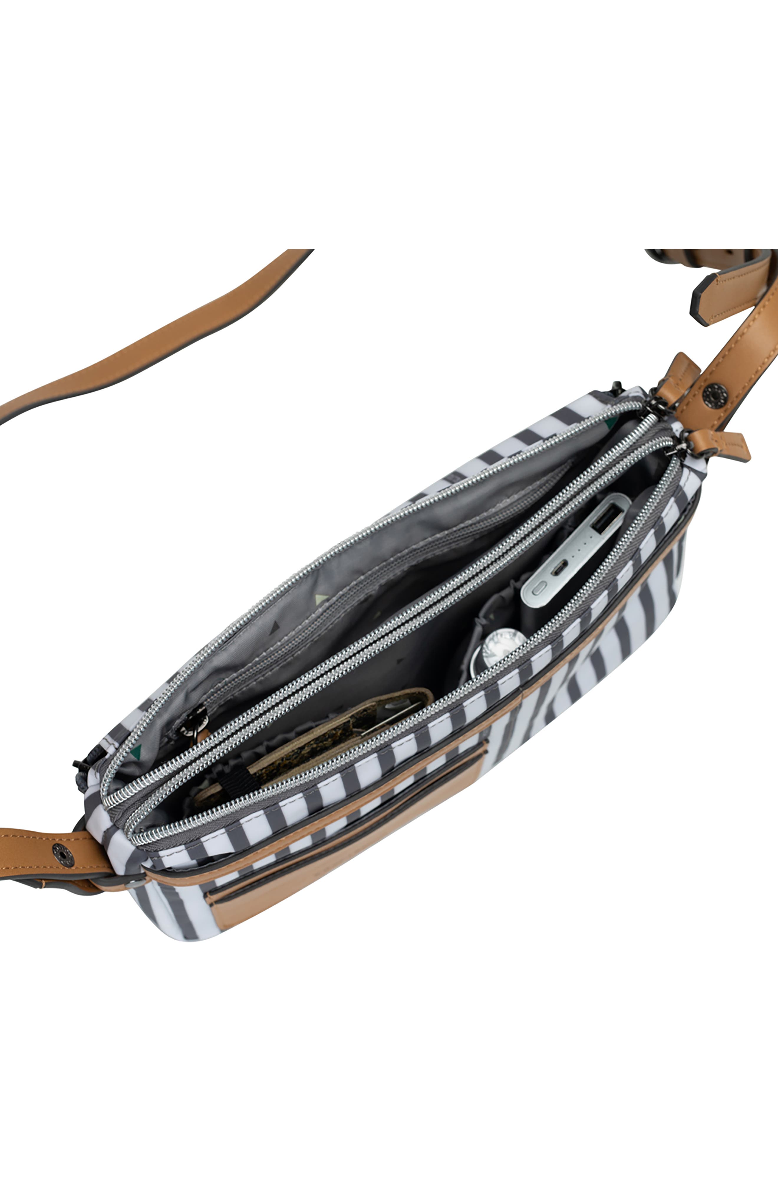 By My Side Water Resistant Nylon Belt Bag, Alternate, color, STRIPE