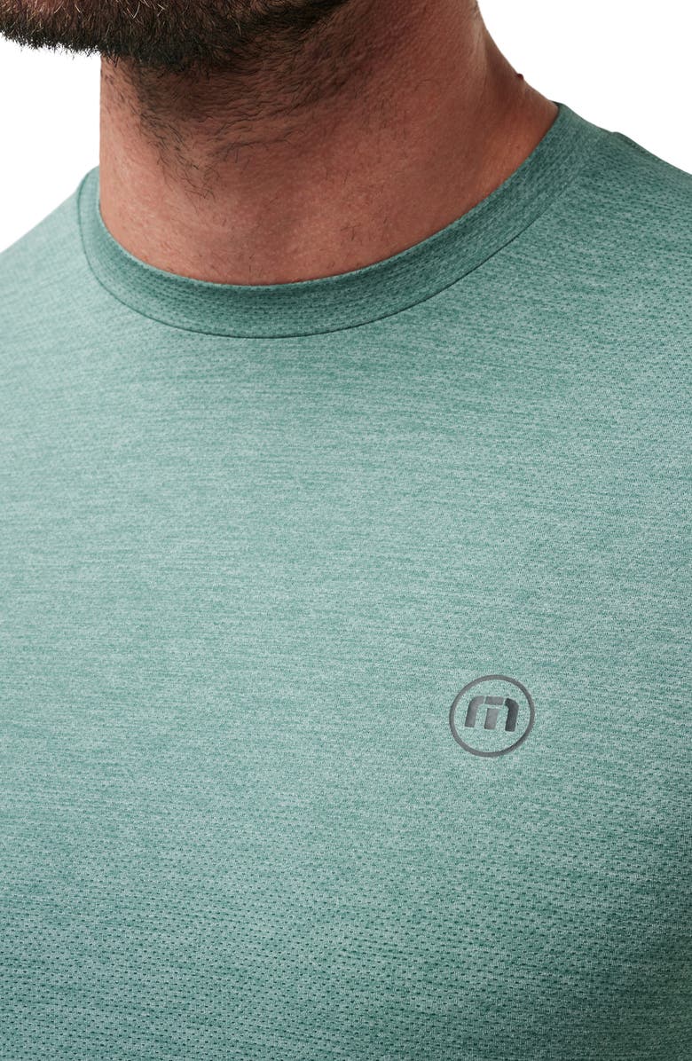 TravisMathew Scenic Vista Logo T-Shirt, Alternate, color, Heather Silver Pine