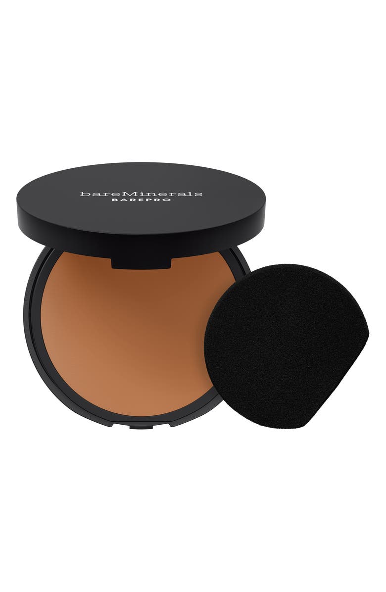 bareMinerals<sup>®</sup> BAREPRO<sup>®</sup> 24HR Skin Perfecting Talc-Free Matte Powder Foundation, Main, color, Deep 50 Cool