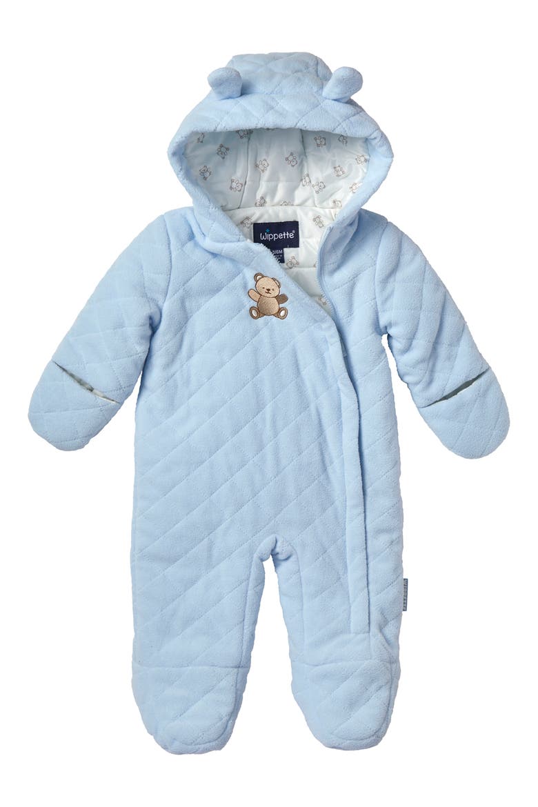 Kids' Quilted Fleece Bunting, Main, color, LIGHT BLUE