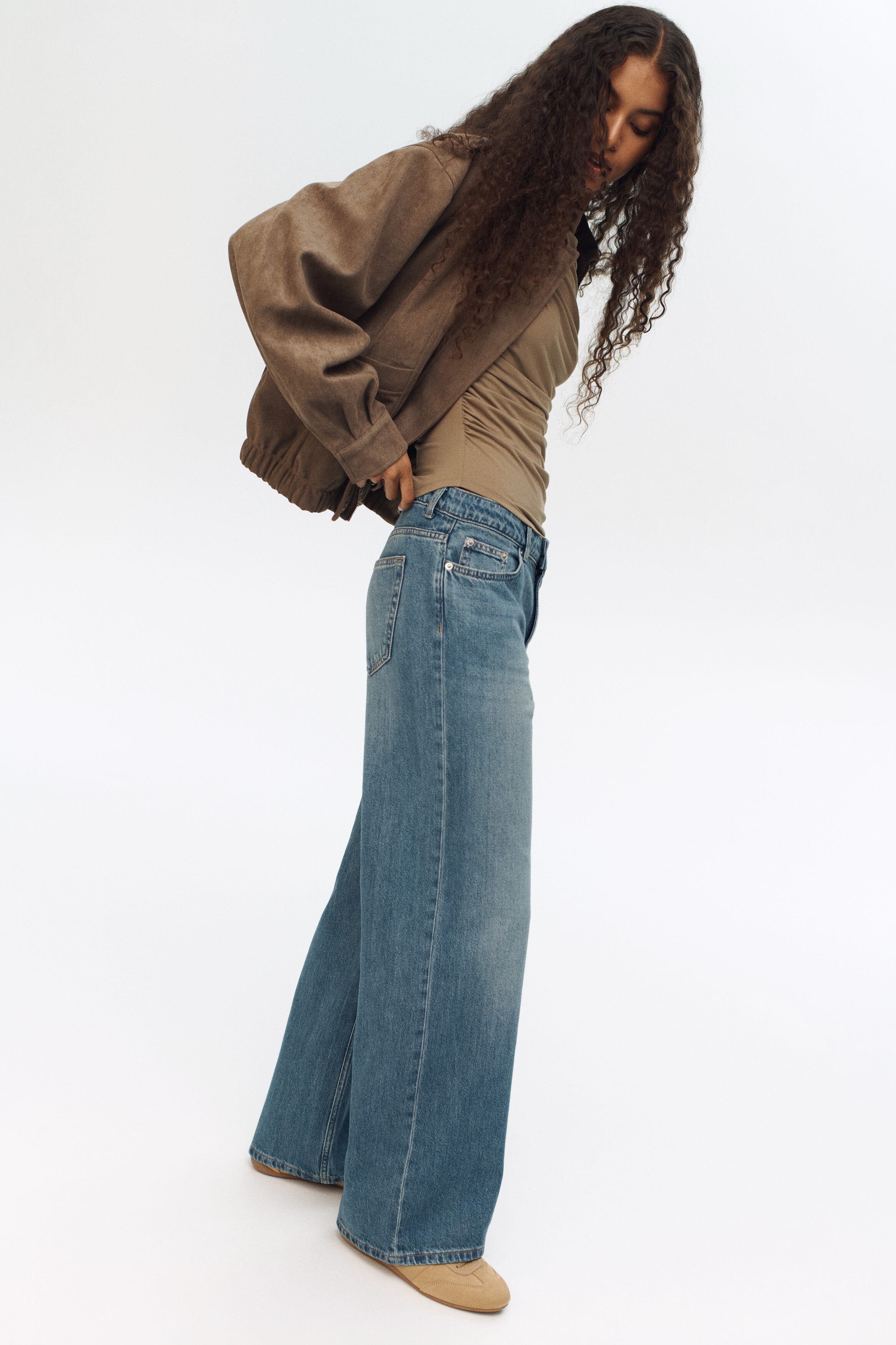 Baggy regular waist jeans - image 4
