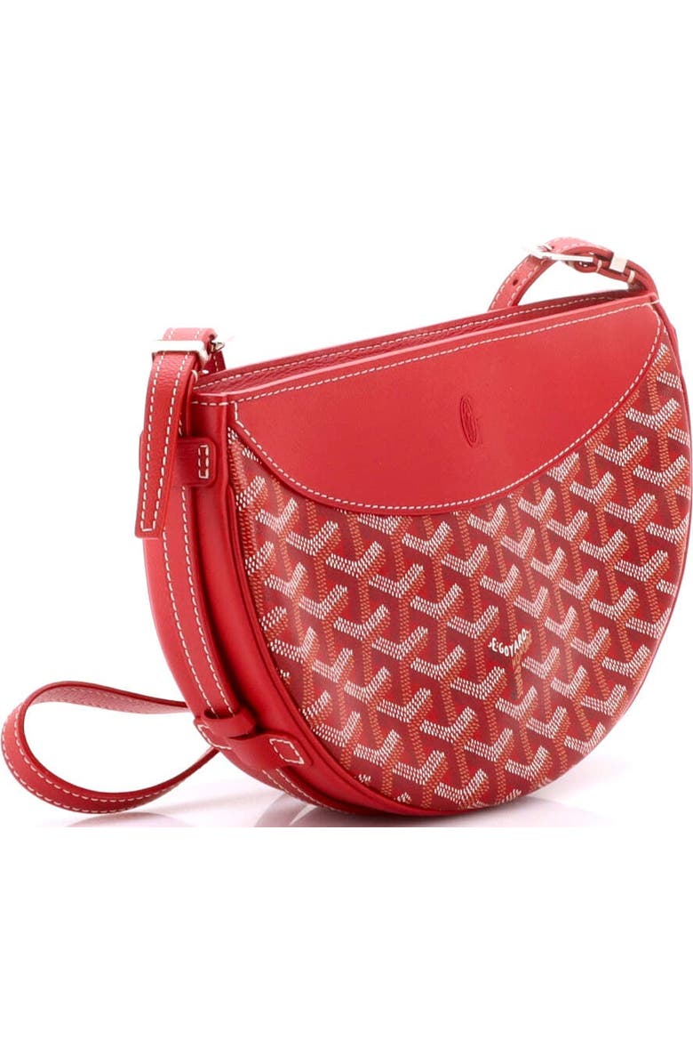 Pre-Owned Goyard Hirondelle Shoulder Bag Coated Canvas and Leather, Alternate, color, Red