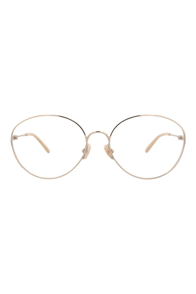 Round Optical Glasses, Main, color, GOLD GOLD TRANSPARENT