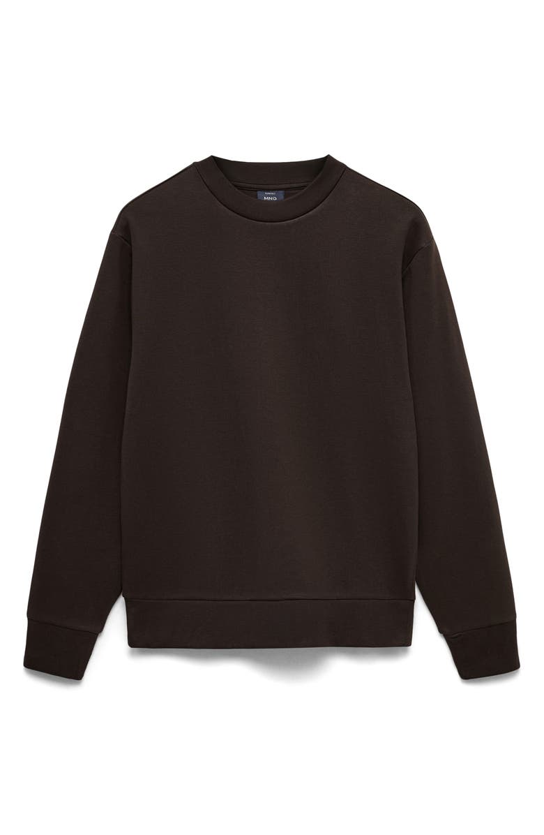 MANGO Regular Fit Cotton Blend Crewneck Sweatshirt, Alternate, color, 
