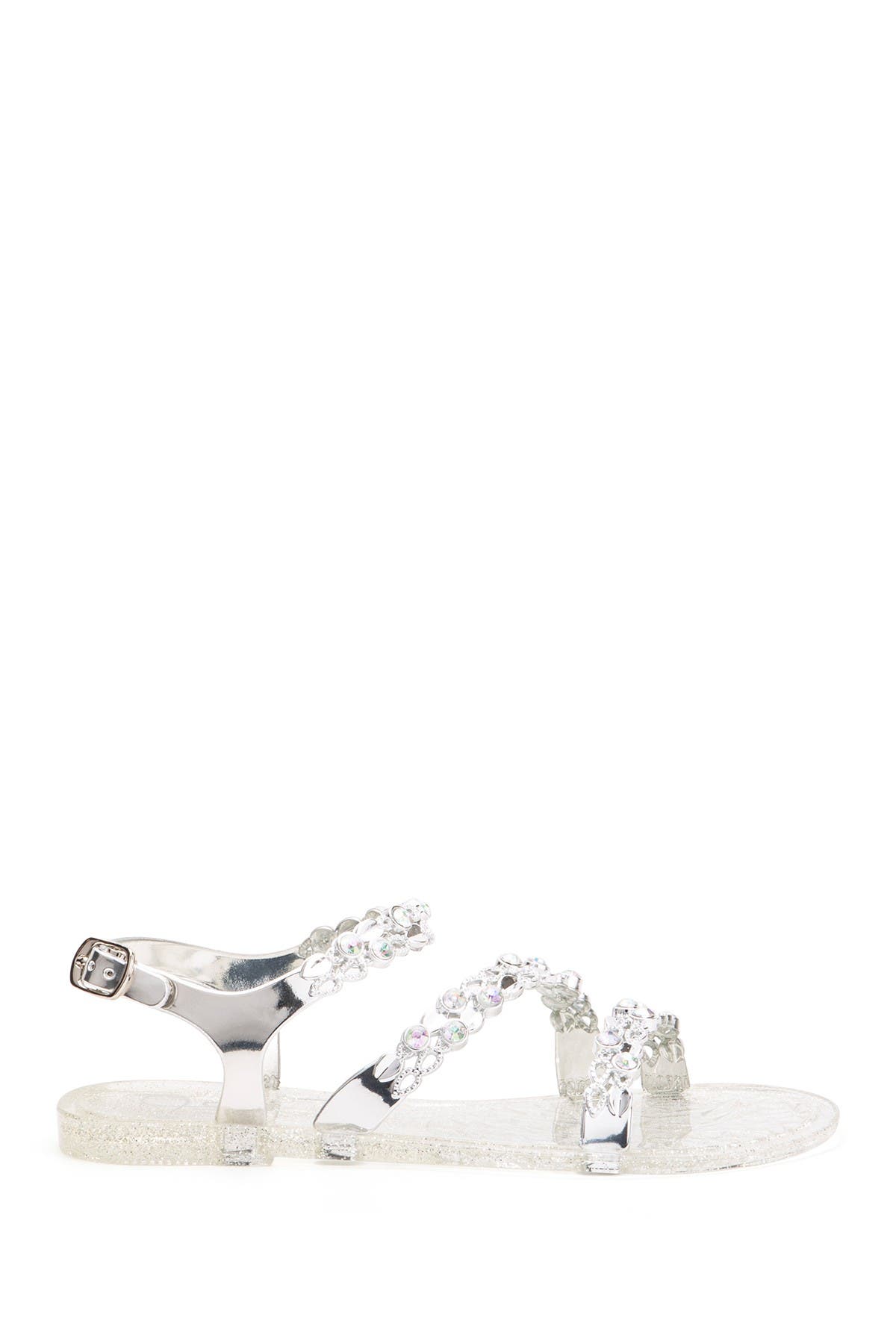 OLIVIA MILLER Embellished Jelly Sandal, Alternate, color, 