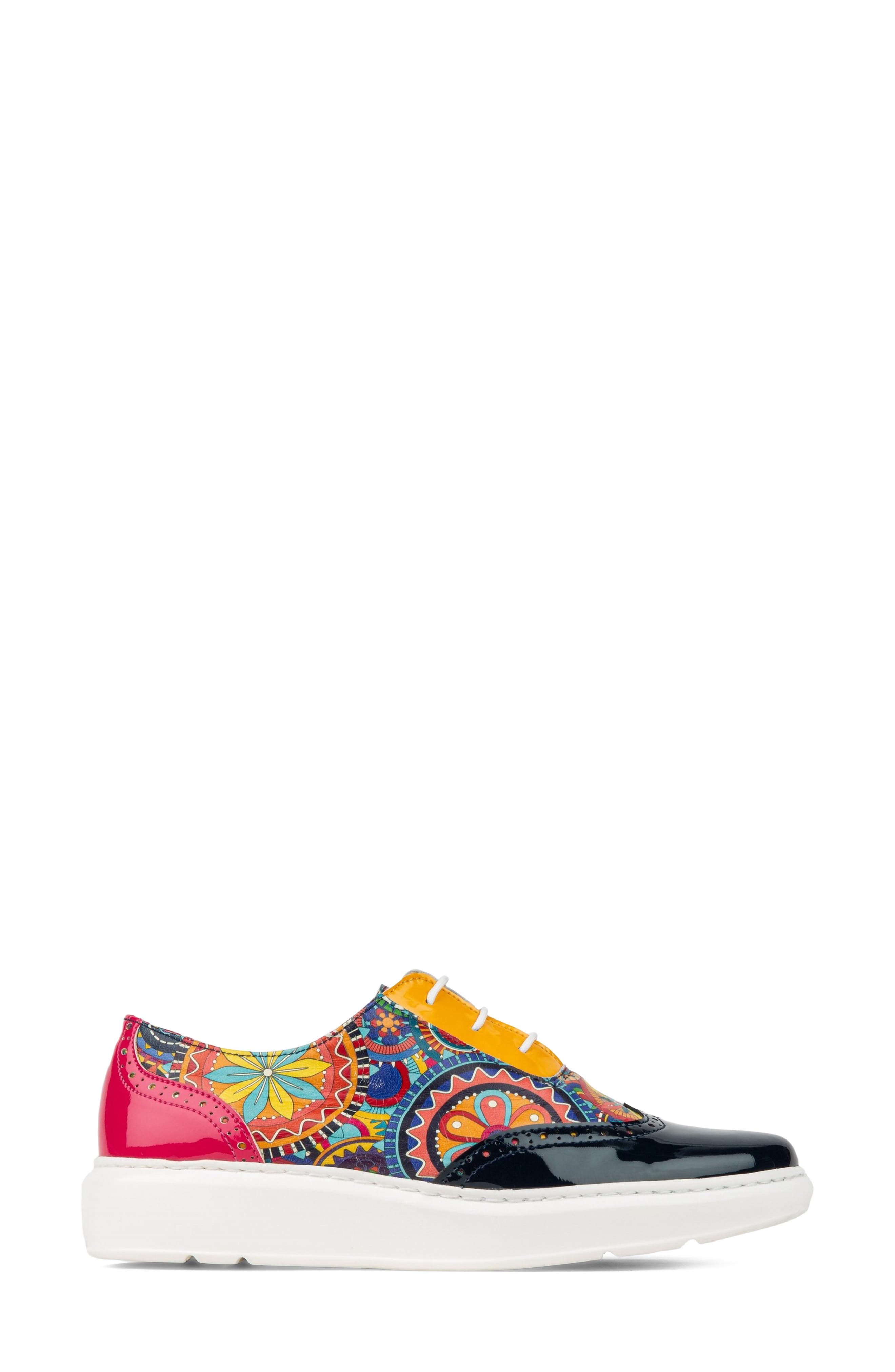 Colorado Oxford Sneaker, Alternate, color, BLUE/ YELLOW