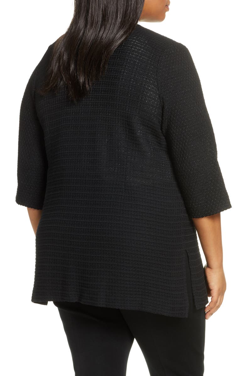 Ming Wang Long Tweed Jacket, Alternate, color, 