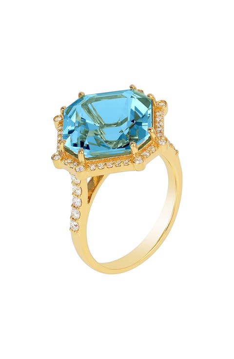 Gossip Asscher-Cut Ring