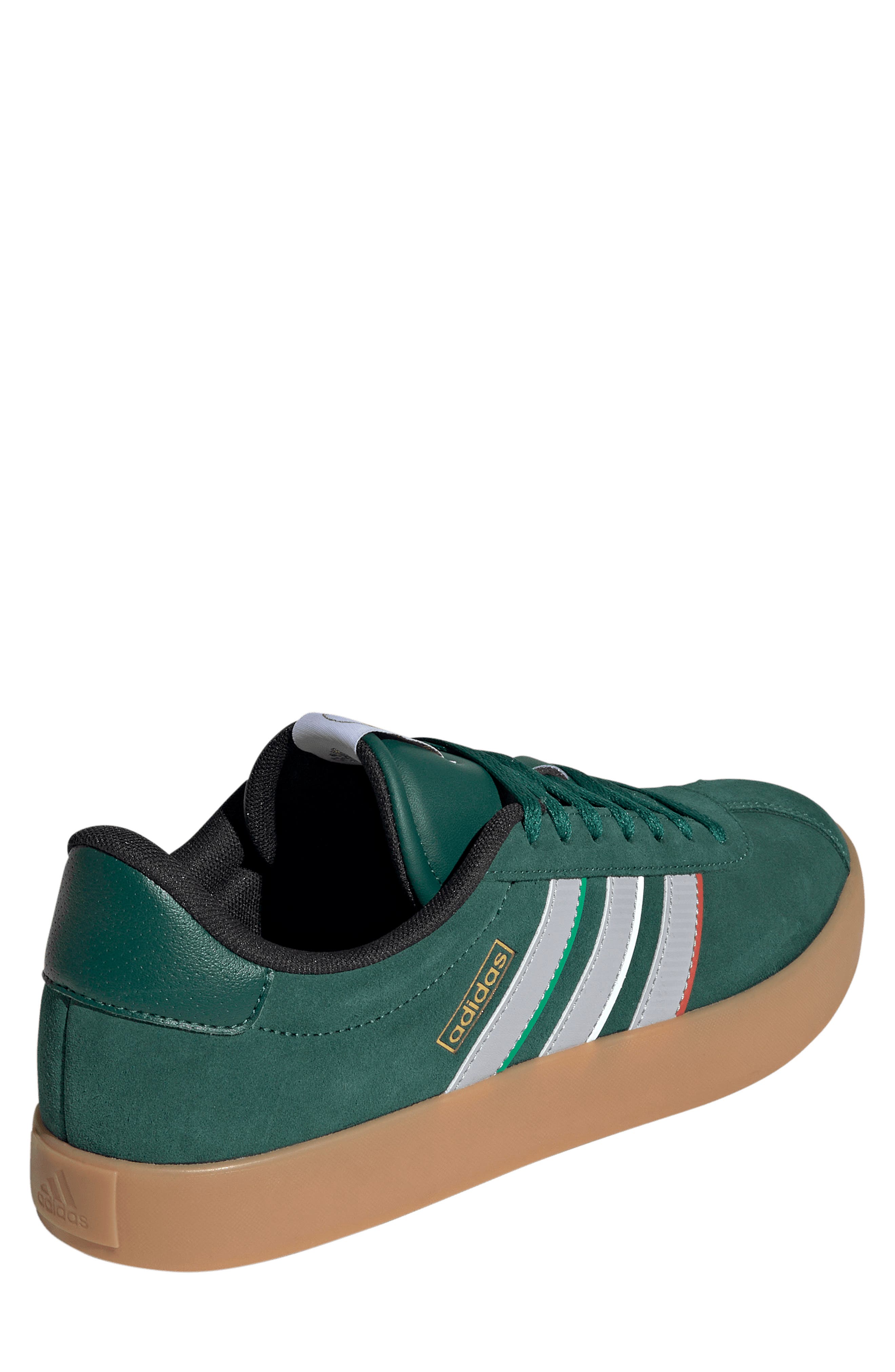 adidas VL Court 3.0 Sneaker, Alternate, color, Dark Green/ Grey / Ftwr White