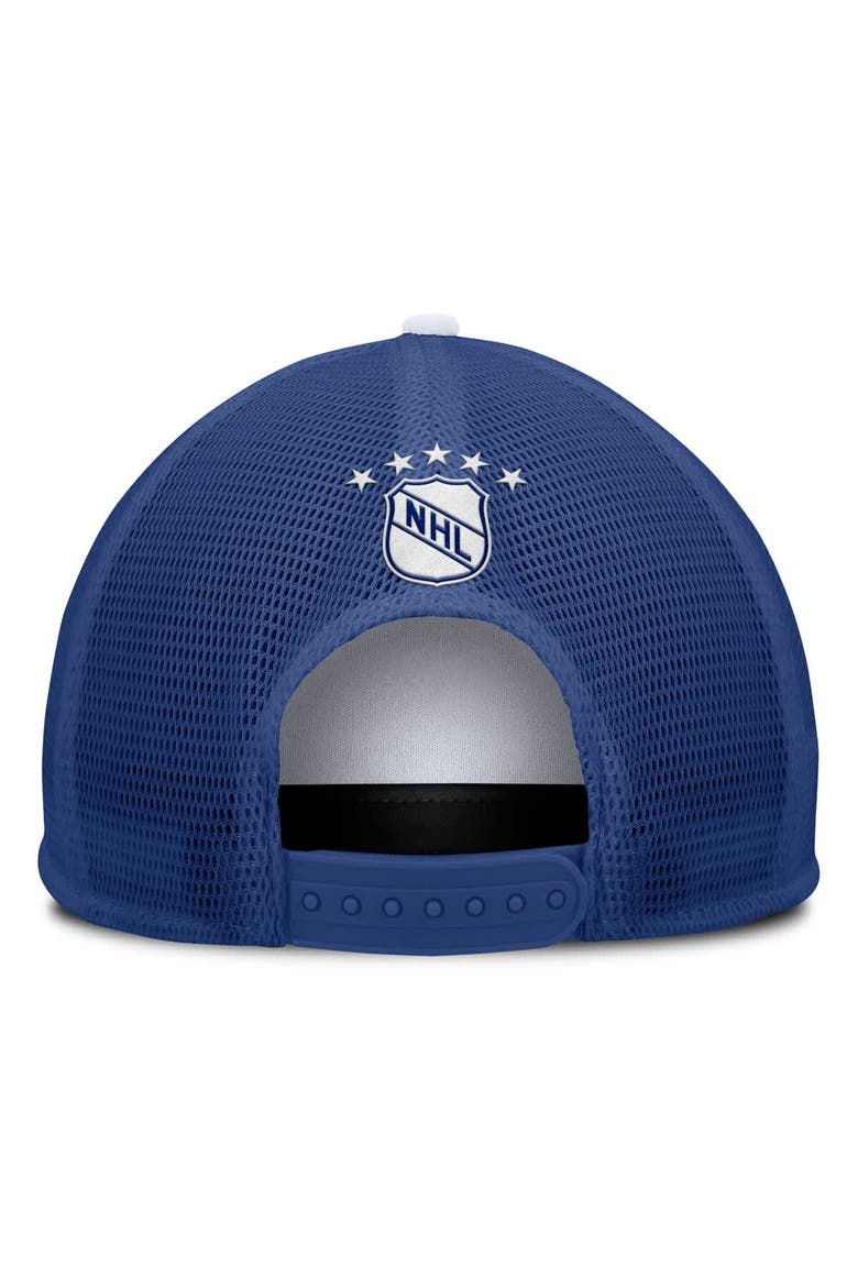 Men's Fanatics White/Blue Toronto Maple Leafs Decades Collection Foam Front Snapback Hat, Alternate, color, White