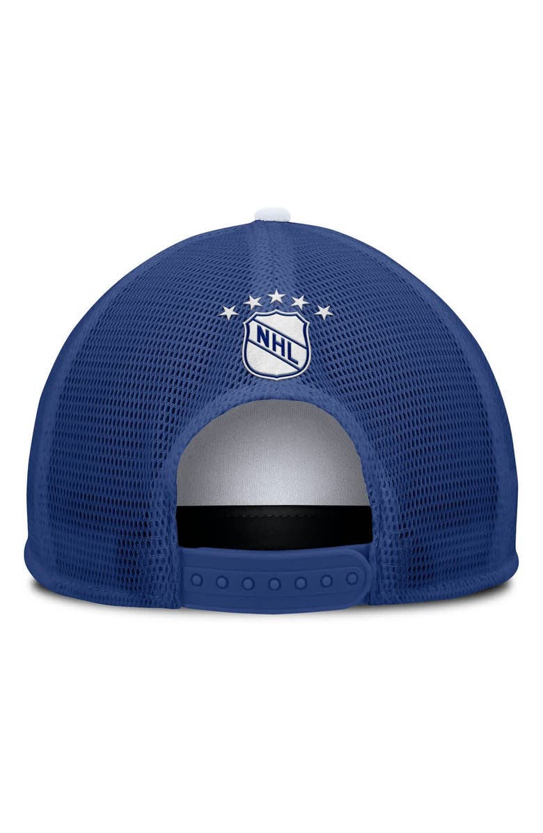 FANATICS Men's Fanatics White/Blue Toronto Maple Leafs Decades Collection Foam Front Snapback Hat, Alternate, color,