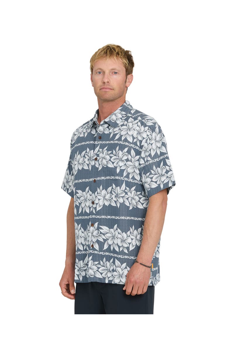 Quiksilver Waterman Horizons Short Sleeve Shirt, Alternate, color, Dark Denim