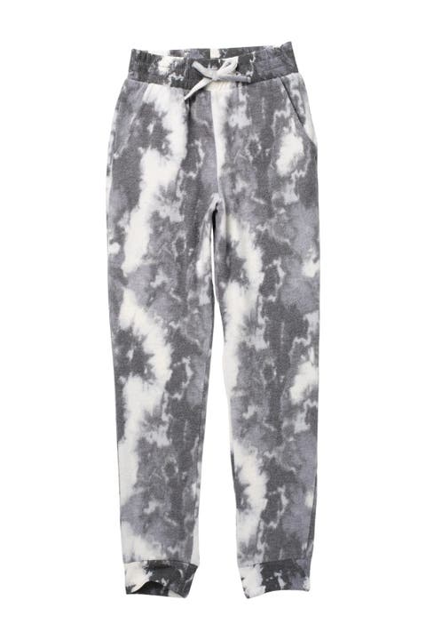 LOVE FIRE Tie Dye Print Joggers (Big Girls)