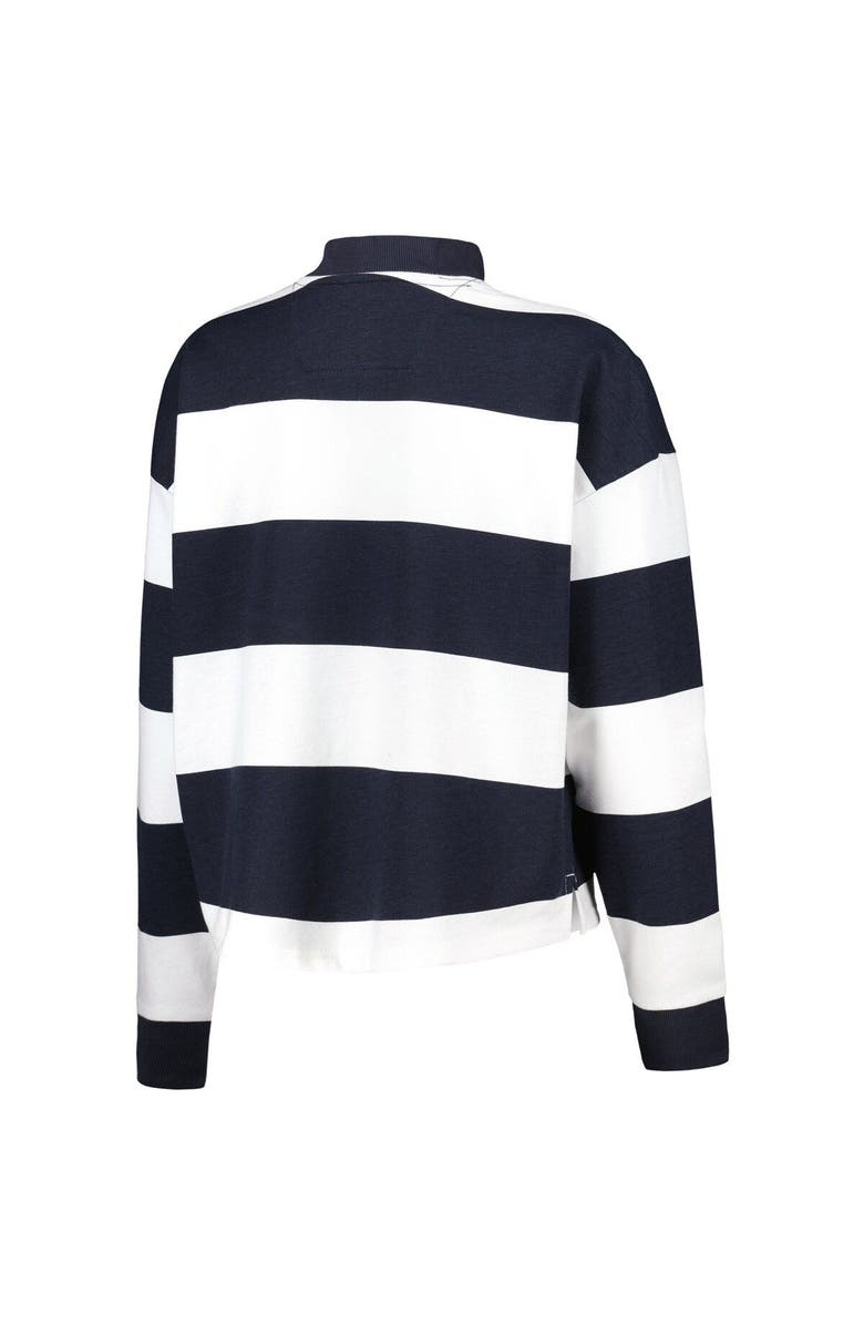 ANTIGUA Women's Antigua  White LA Galaxy Radical Rugby Stripe Long Sleeve T-Shirt, Alternate, color, 