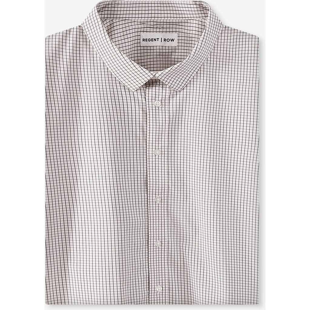 Regent Row Big And Tall Stanton Shirt Short Sleeve Button Down In Sand-check-13