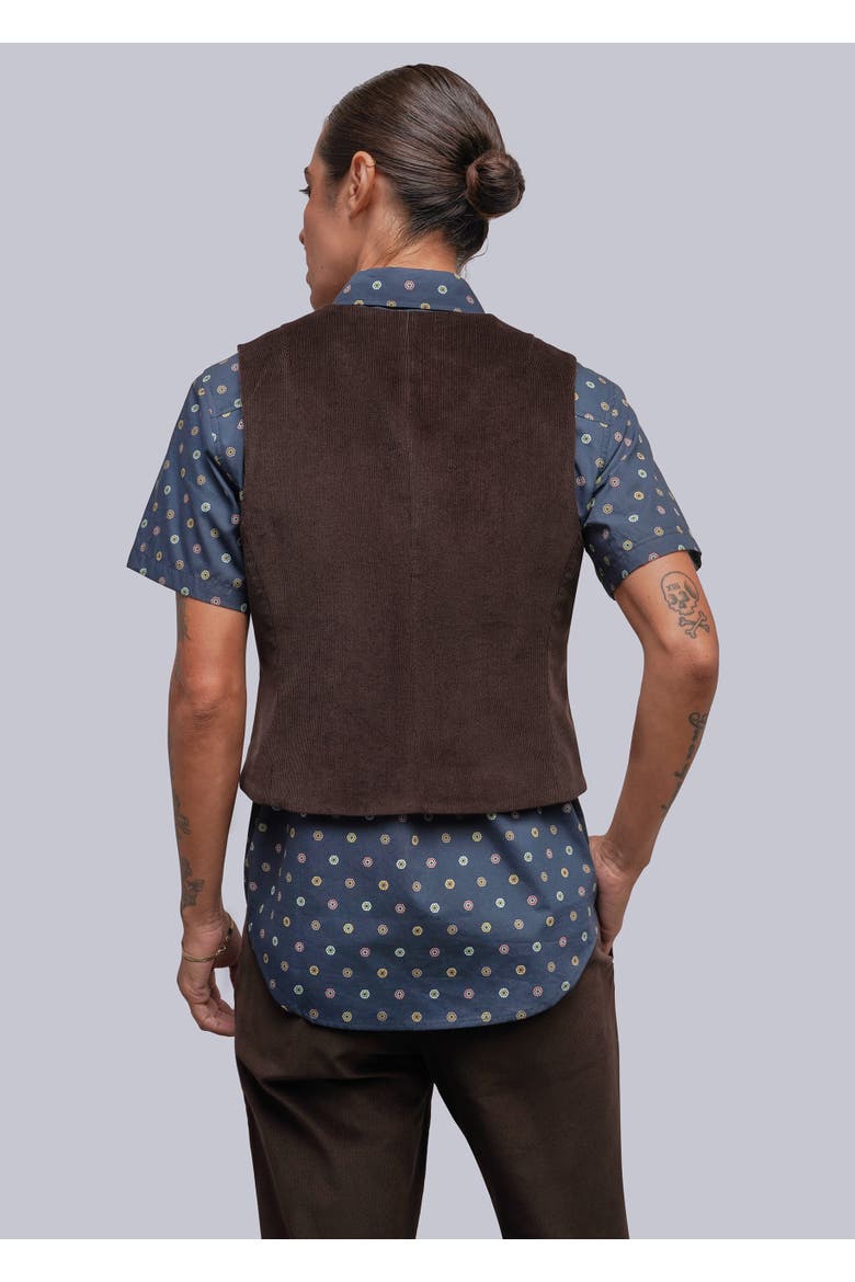 The Essential Corduroy Vest, Alternate, color, MOCHA