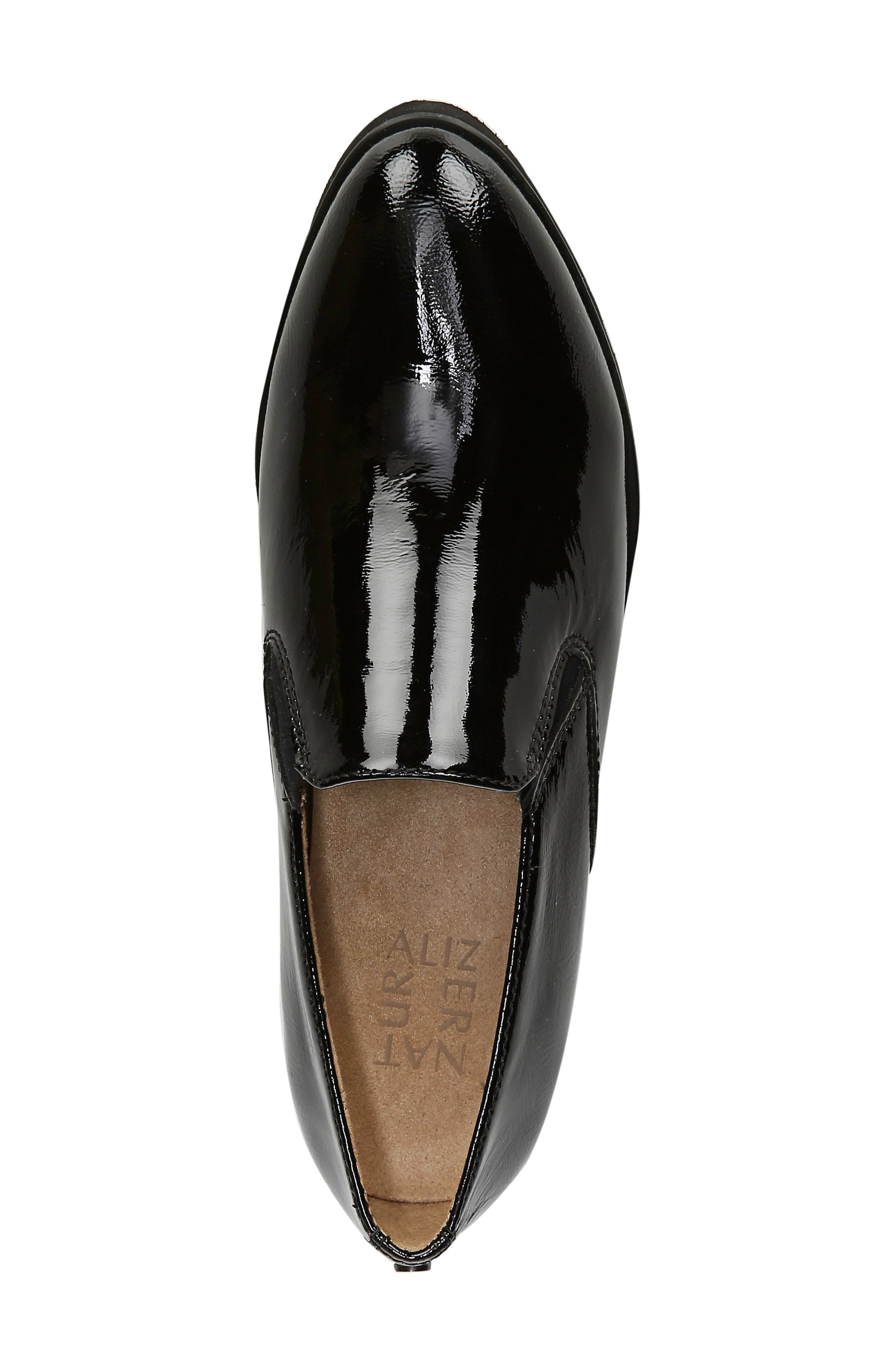Geraldine Loafer, Alternate, color, BLACK PATENT LEATHER