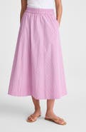 Madewell Circle Cotton Poplin Midi Skirt