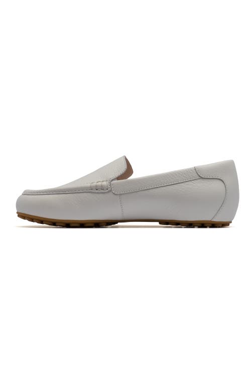 Abeo Harbor Loafer In White Pebble - Regular