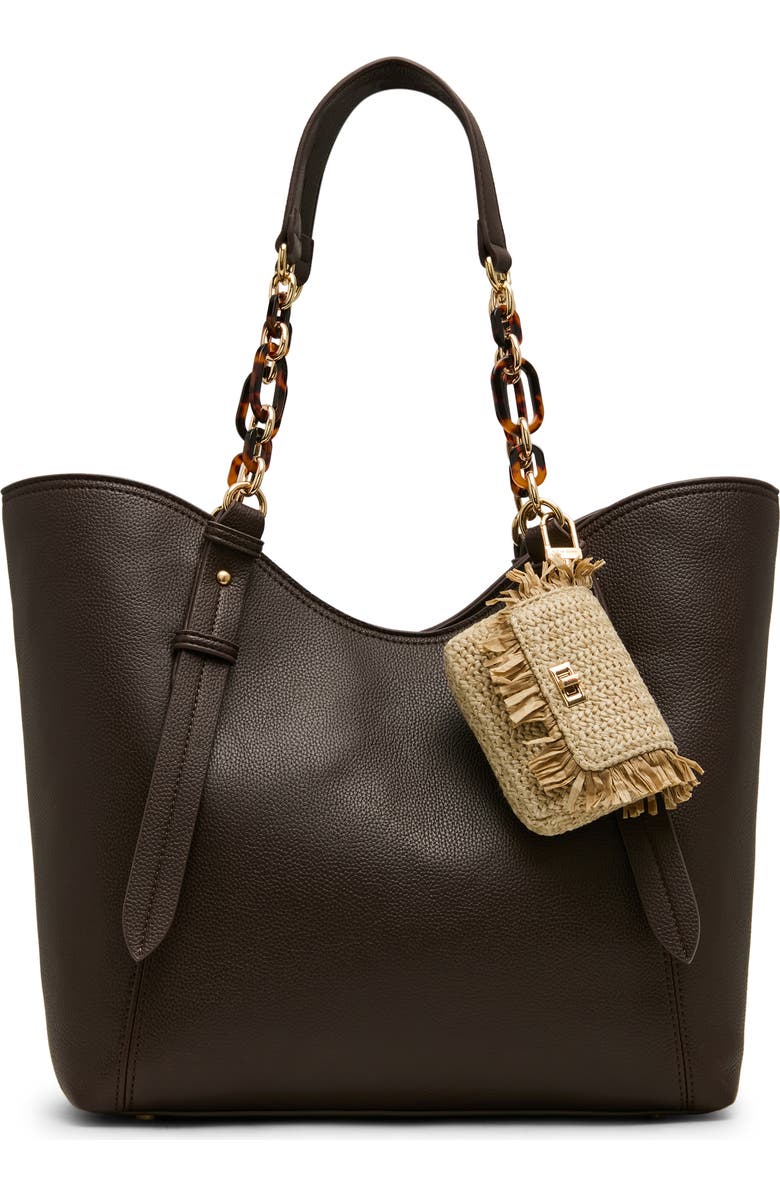 Anne Klein Medium Tote, Alternate, color, Espresso