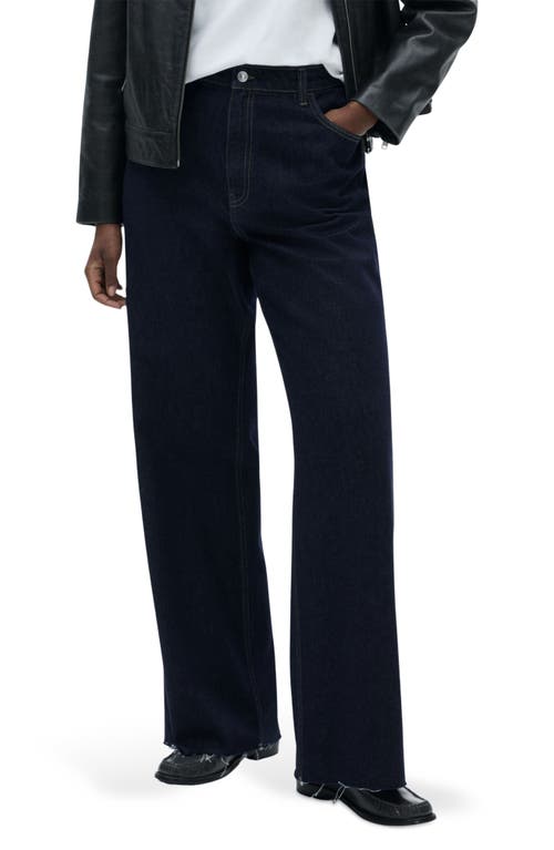Mango Women's Catherin Culotte High-rise Jeans In Open Blue