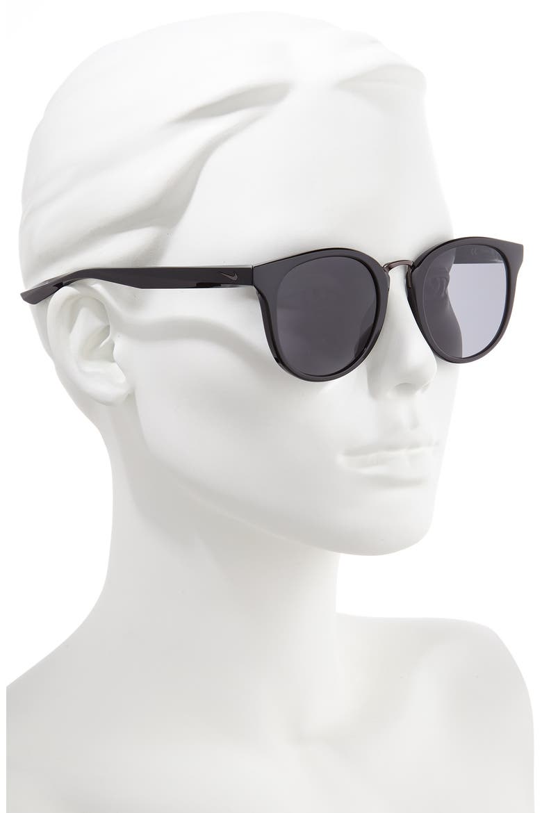 Revere 51mm Round Sunglasses, Alternate, color, BLACK/DARK GREY