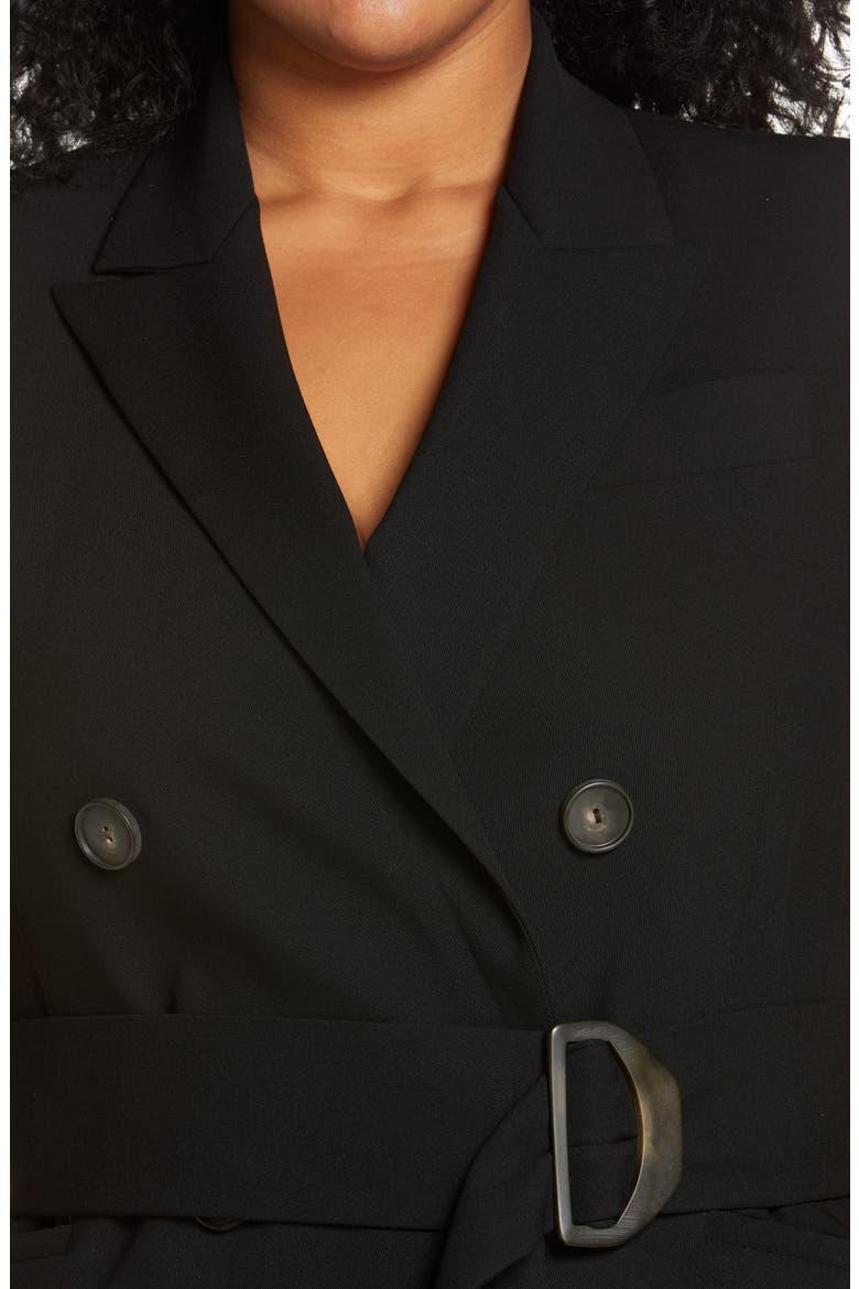 Tailored Wool Blend Blazer Vest, Alternate, color, BLACK