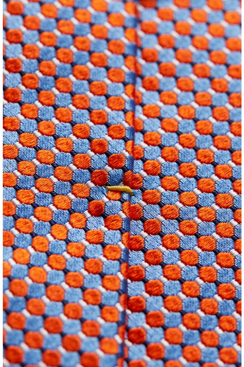 Microdot Silk Tie, Alternate, color, YELLOW/ORANGE