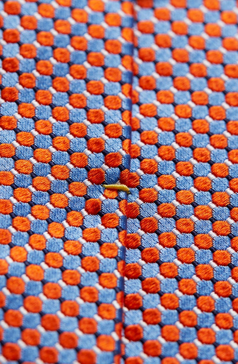 Eton Microdot Silk Tie, Alternate, color, Yellow/Orange